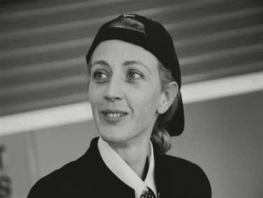 Julia Rounthwaite as Lucio in 'Measure for Measure'